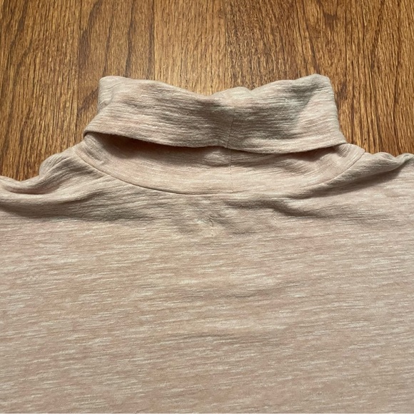 Madewell Blush Pink Boxy Turtleneck Long Sleeve Top size L - Picture 10 of 16